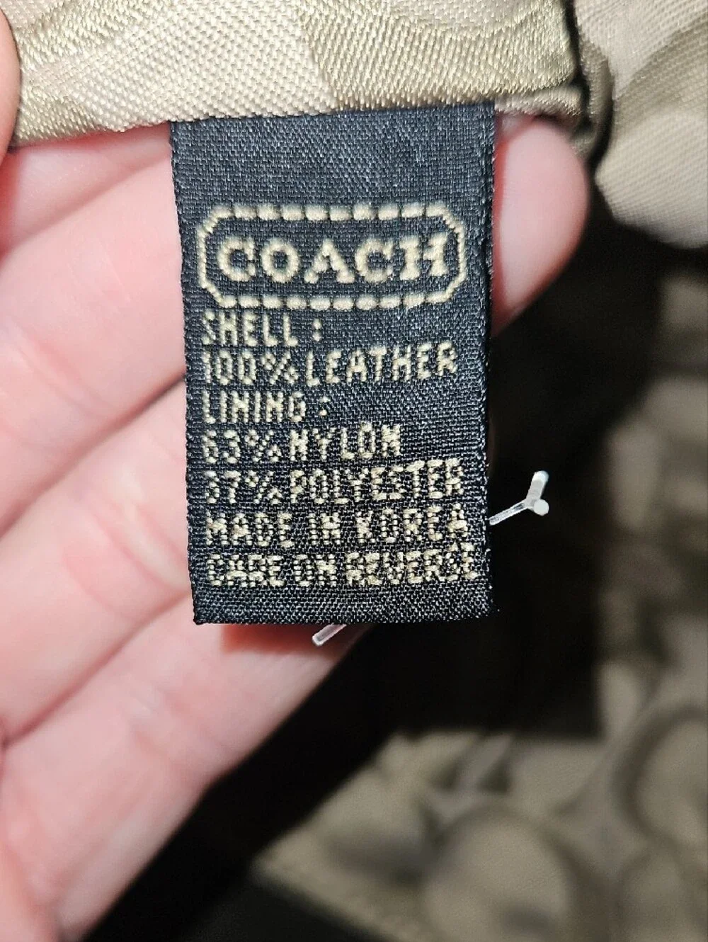 Coach Dark Brown Suede Leather Bucket Hat with Signature Lining